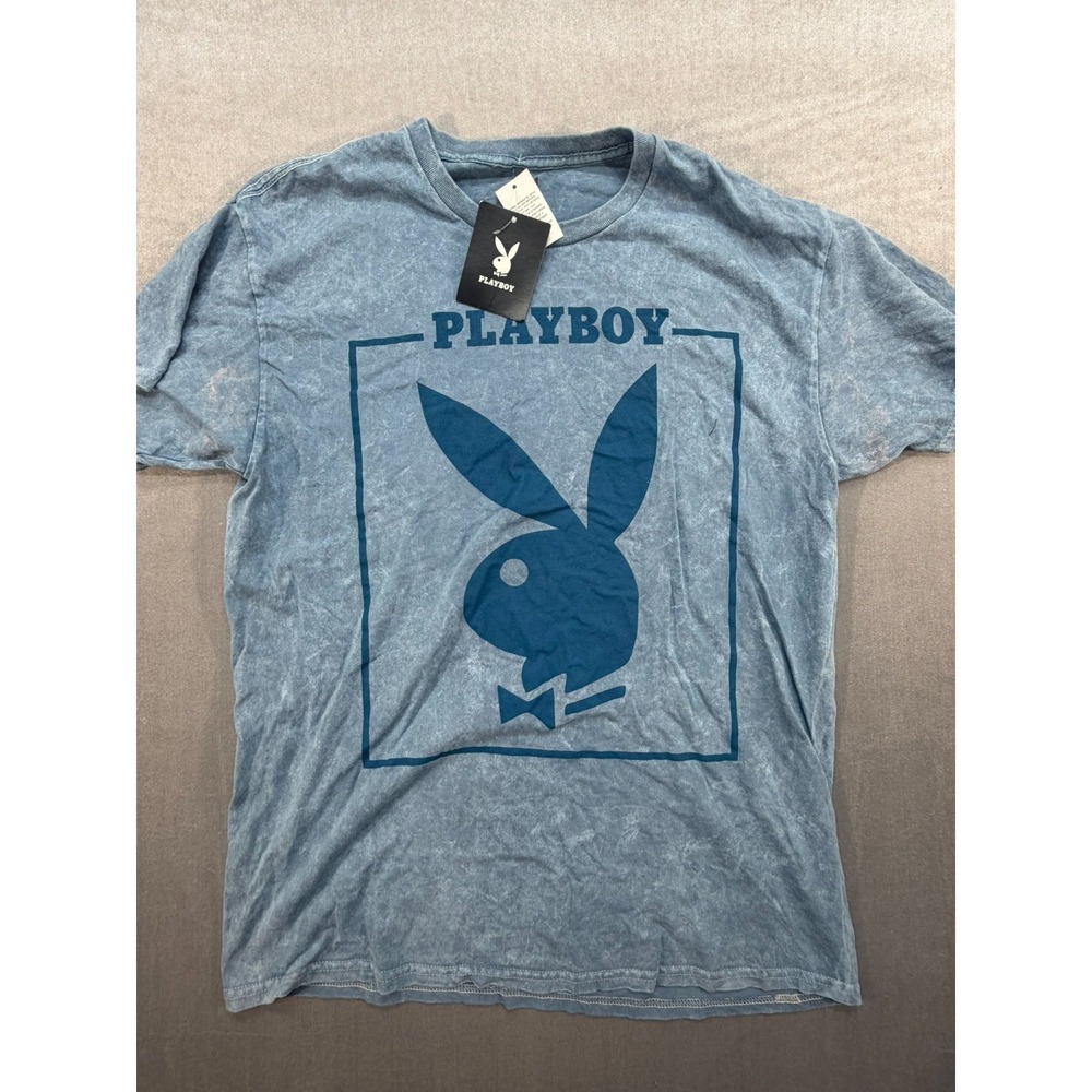 NWT Playboy Men T-Shirt Tie Dye Size Large Playoby Bunny